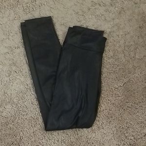 Faux leather leggings